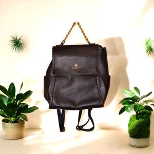 Nanette Lepore Black Leather Backpack Bag/Purse NWOT
